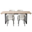 Artiss 200cm Extendable Dining Table Set with 4x Dining Chairs Sherpa White