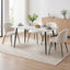 1 Artiss Dining Table and 4 Chairs Set White Marble Style