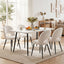 Artiss Dining Table and Chairs Set 5pcs Kitchen Furniture Marble White