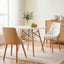 Dining Table and Chairs Set 3PCS 90cm 2 Seater Round Dining Set for Kitchen, Apartment, Dining Room White