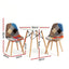 Dining Table and Chairs Set 3PCS Round 2 Seater Dining Set for Kitchen, Apartment, Dining Room White