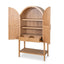 1.83m (H) Ash Curve Cabinet - Natural