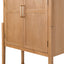 1.83m (H) Ash Curve Cabinet - Natural