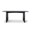 1.8m Elm Dining Table - Full Black