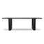 2.4m Recycled Fir Dining Table - Full Black