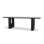 2.4m Recycled Fir Dining Table - Full Black