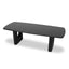 2.4m Recycled Fir Dining Table - Full Black