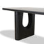 2.4m Recycled Fir Dining Table - Full Black