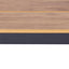 2.3m Charcoal Outdoor Dining Table - Natural