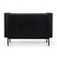 1.2m Chest of Drawers - Full Black