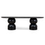 2.5m Dining Table - Full Black