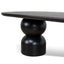 2.8m Dining Table - Full Black