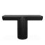 1.3m Console Table - Textured Espresso Black