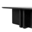 2.4m Dining Table - Full Black