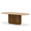 2.2m Oval Dining Table - Natural