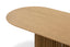2.2m Oval Dining Table - Natural