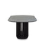2.8m Oval Dining Table - Black Stain
