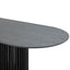 2.8m Oval Dining Table - Black Stain