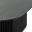 2.8m Oval Dining Table - Black Stain