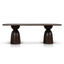 2.2m Elm Dining Table - Walnut