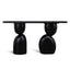 1.6m Elm Console Table - Full Black