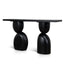 1.6m Elm Console Table - Full Black