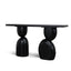1.6m Elm Console Table - Full Black