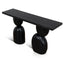 1.6m Elm Console Table - Full Black