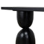 1.6m Elm Console Table - Full Black