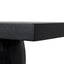 1.6m Elm Console Table - Full Black
