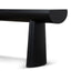 1.8m Elm Console Table - Full Black