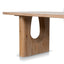 2.4m Elm Dining Table - Natural