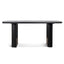 1.8m Elm Dining Table - Full Black