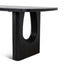 1.8m Elm Dining Table - Full Black