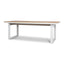 2.3m Sand White Outdoor Dining Table - Natural