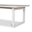 2.3m Sand White Outdoor Dining Table - Natural