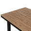 1.6m Black Outdoor Dining Table - Natural