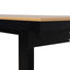 1.6m Black Outdoor Dining Table - Natural