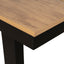 1.6m Black Outdoor Dining Table - Natural