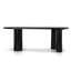 2.1m Oval Dining Table - Full Black