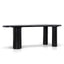 2.1m Oval Dining Table - Full Black