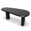 2.1m Oval Dining Table - Full Black