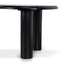 2.1m Oval Dining Table - Full Black