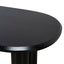 2.1m Oval Dining Table - Full Black