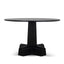 1.2m Round Dining Table - Full Black