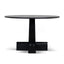 1.2m Round Dining Table - Full Black