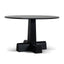 1.2m Round Dining Table - Full Black