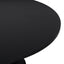 1.2m Round Dining Table - Full Black