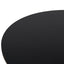 1.2m Round Dining Table - Full Black