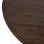 1.2m Round Dining Table - Dark Brown
